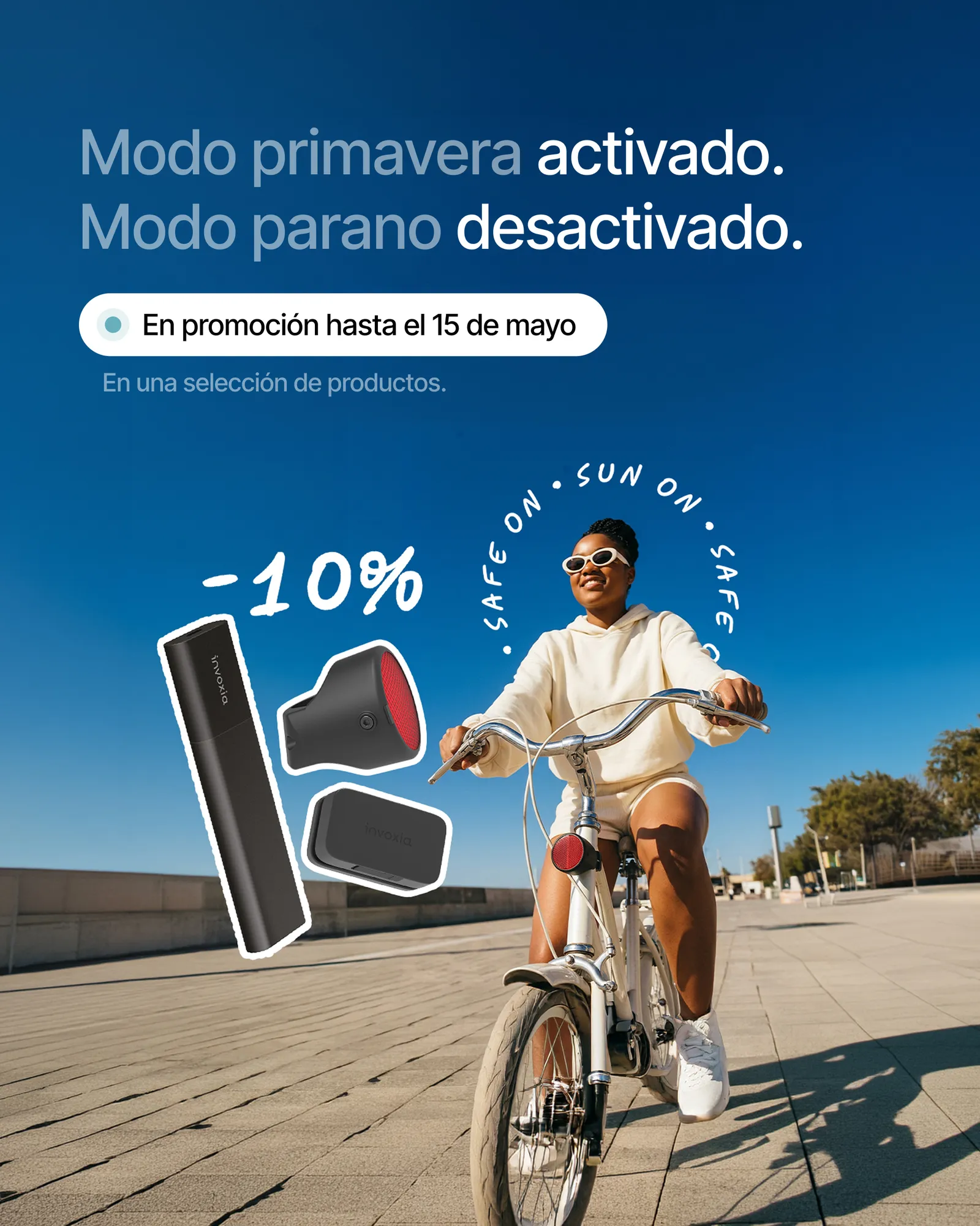 Sun On. Safe On. — campaña de concienciación sobre robos urbanos en primavera