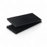Dual-Lock fastener: two black strips with interlocking mushroom-shaped heads
