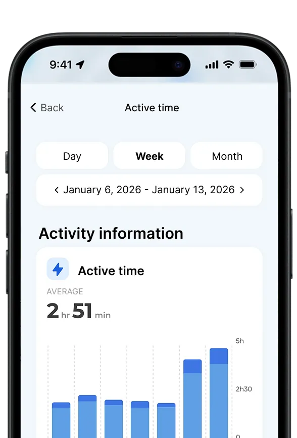 Screenshot of a car movement alert on the Invoxia GPS app