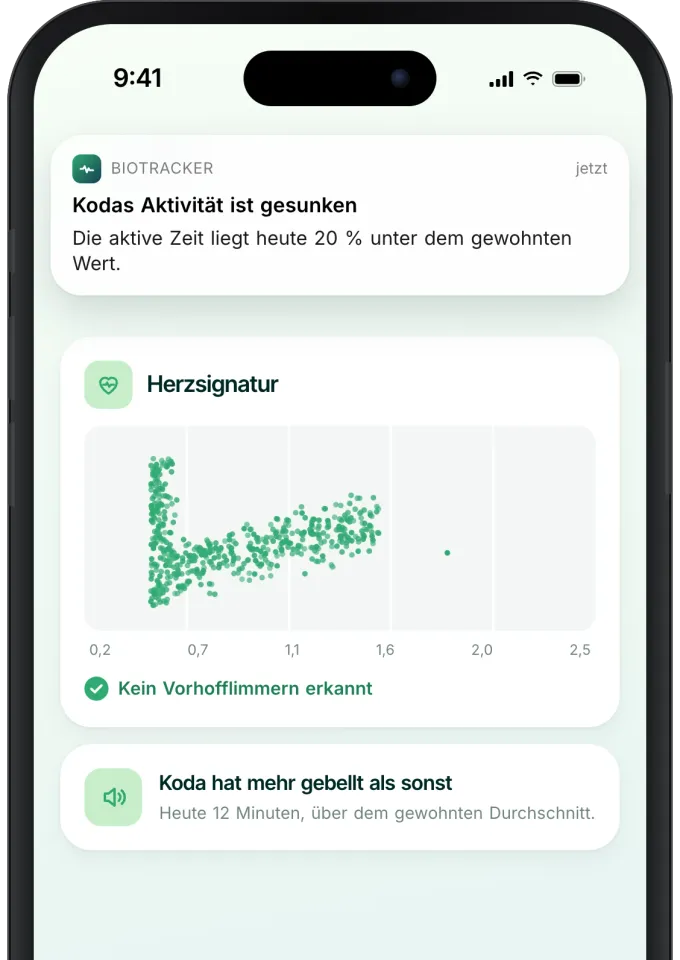 Gesundheitshinweise in der deutschsprachigen Invoxia-App