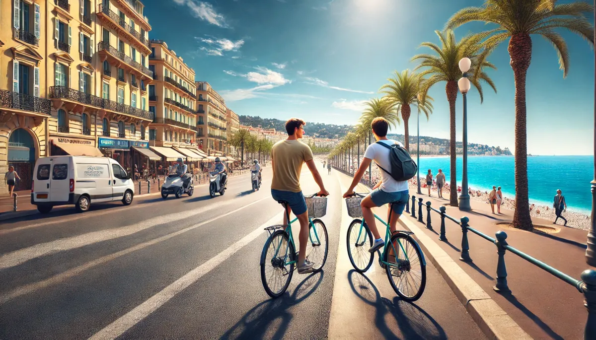 piste cyclable Côte d&rsquo;Azur : la promenade des anglais