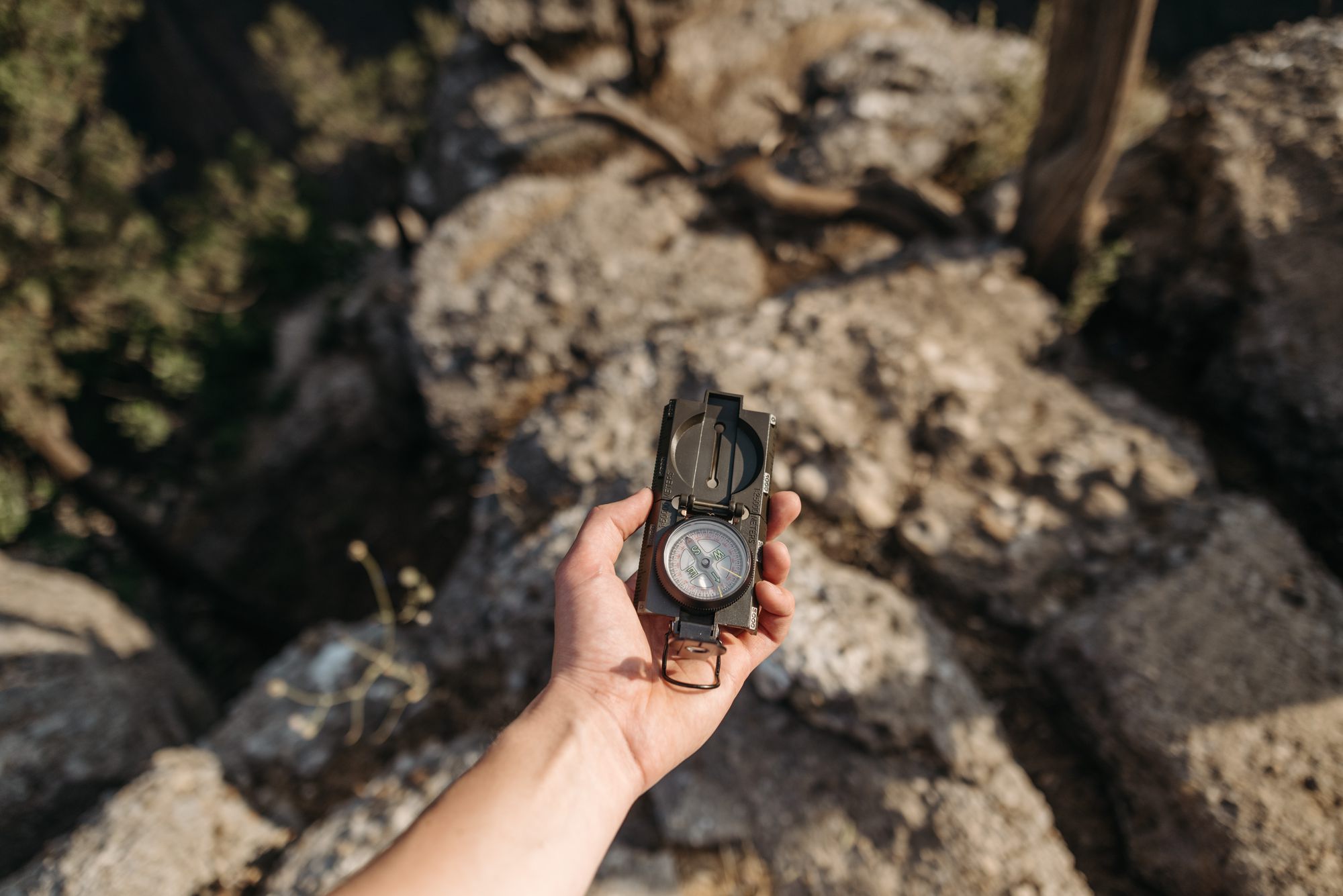 a person holding a small device