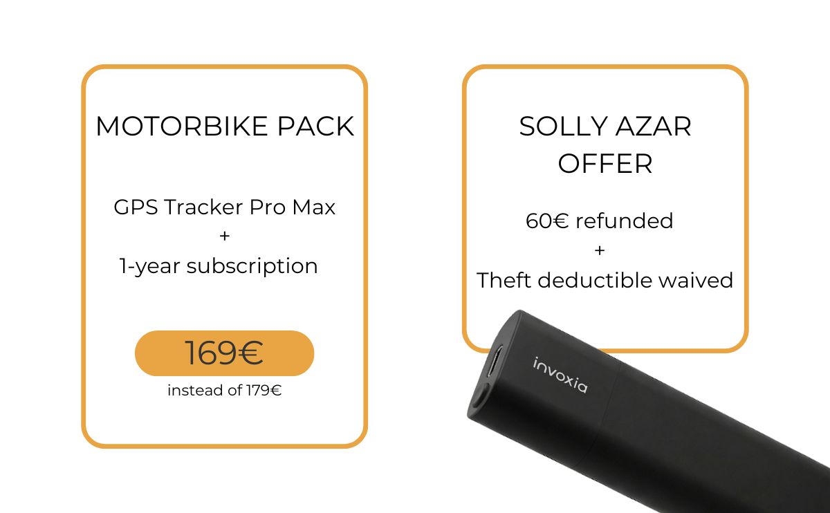 Invoxia and Solly Azar have an exclusive offer to protect your two-wheelers