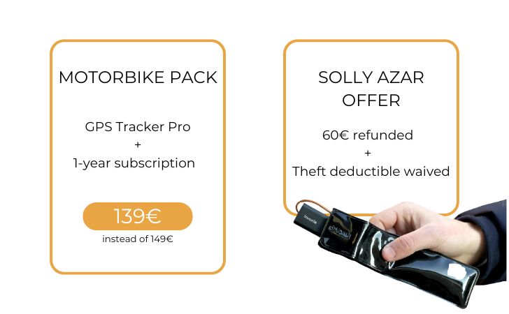 Invoxia and Solly Azar have an exclusive offer to protect your two-wheelers