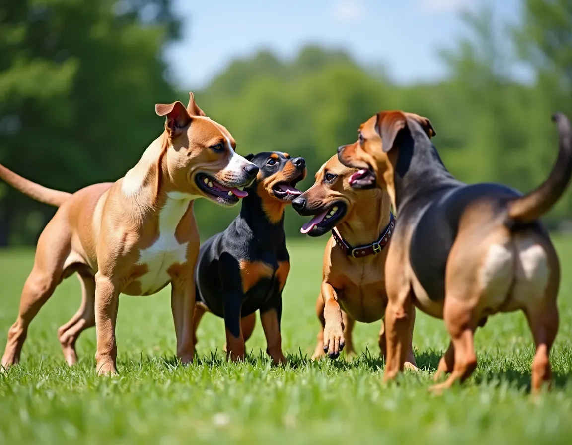 The Pitbull requires early socialization with other dogs to avoid undesirable behaviors