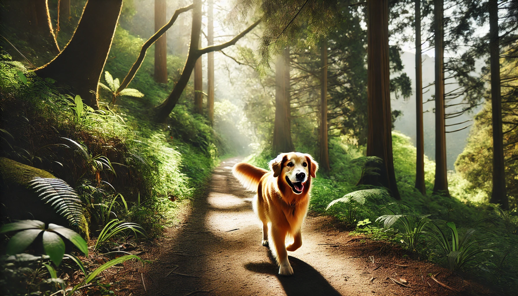 Dog park near Annecy with hiking trail