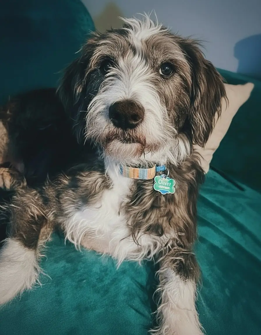 Oliver, perro monitorizado con el Invoxia Biotracker