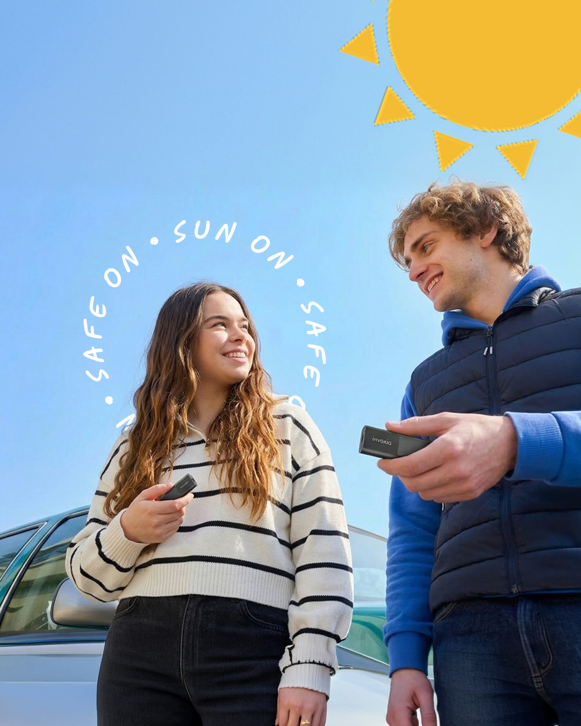 Sun On. Safe On. campaign visual