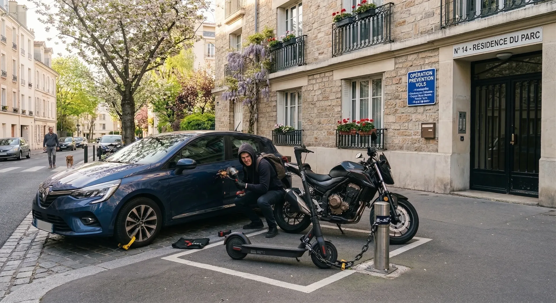 Parking in a familiar area