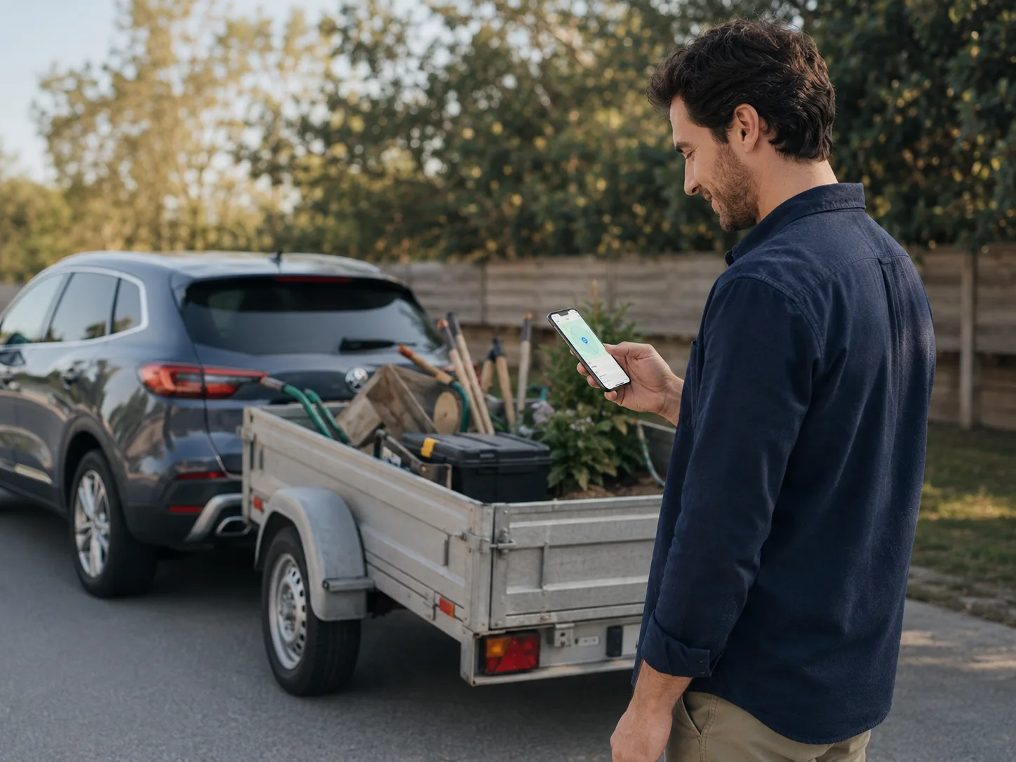 Remolque de coche y remolque utilitario